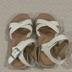 Sonoma Kids White Sandals with Crisscross Straps
